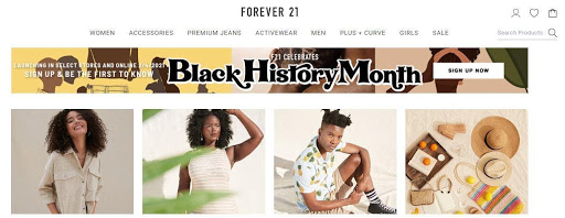 Forever 21 Black History Month