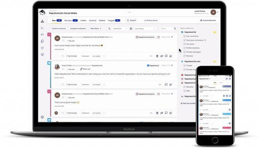 Manage all comments and messages from one view + automate your replies
