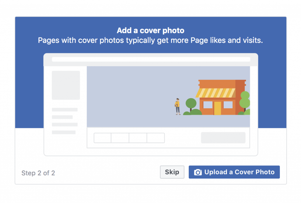 Adding a cover photo - Facebook Business Page